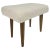Mid-Century Stool in Sheep Skin Fabric, 1970s For Sale