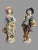 Antique Sitzendorf German Porcelain Figurines Pair Fruit Sellers 20” Large For Sale - Image 11 of 12