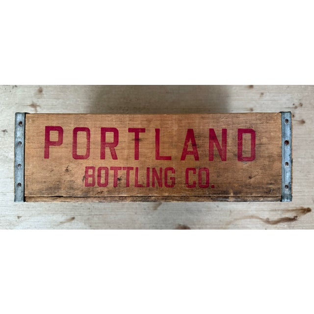 Mid 20th Century Vintage Wooden Portland Bottling Co Crate From Portland, Oregon For Sale - Image 5 of 10