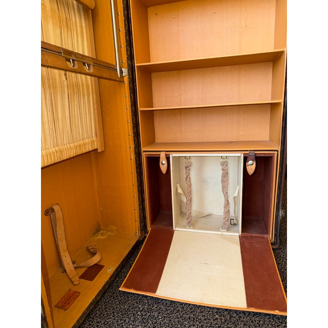 Antique Louis Vuitton Wardrobe Steamer Trunk For Sale - Image 10 of 16