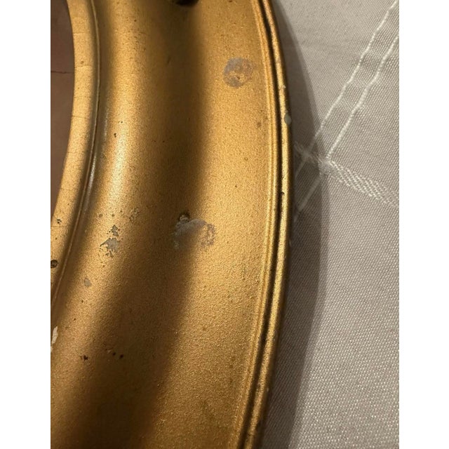 Mid 19th Century Antique Hand Tinted Pre 1890s Photo Ornate Frame Convex Bubble Glass 19x25” For Sale - Image 5 of 11