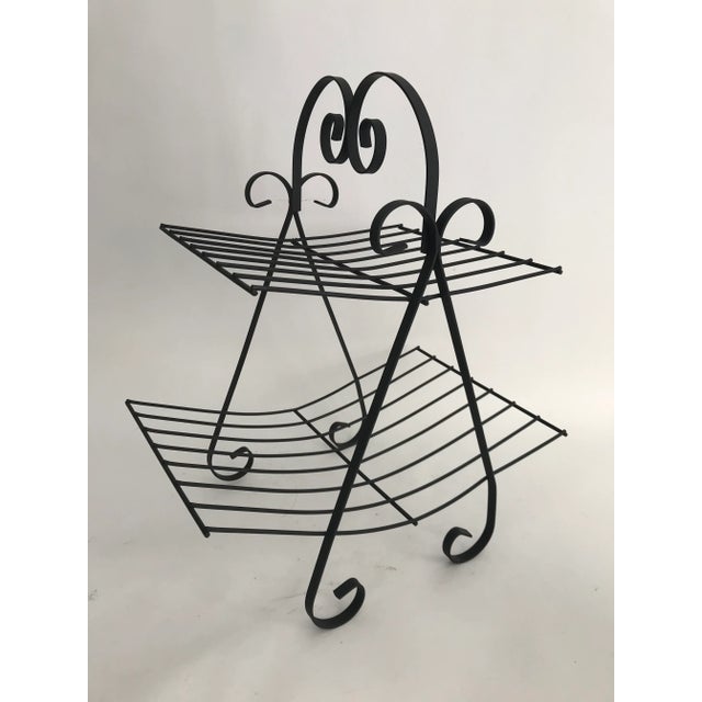 Metal Mid Century Magazine Rack For Sale - Image 7 of 7