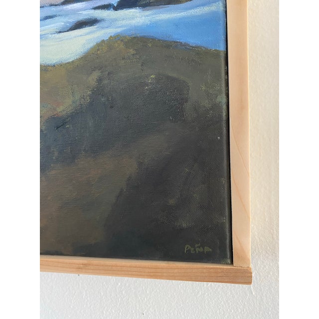 Original Pacific Northwest Landscape Painting – Mt. Rainier From Orcas Island by Francisco Peña For Sale In Seattle - Image 6 of 8