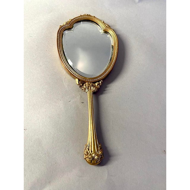 19th C French Louis XVI Bronze Vanity Mirror - 1 Pc For Sale - Image 11 of 11