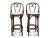 A pair of Thonet bentwood bar stools with the sweetheart design. The vintage stools have a newly upholstered cushion in a...