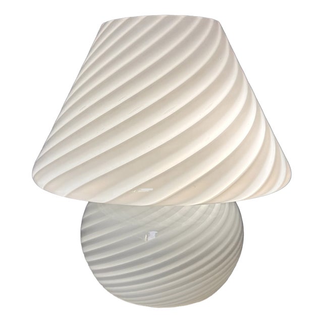 Vintage Italian Mushroom Lamp in Murano Glass, 1970s For Sale