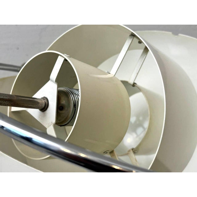 Pendant Lamp with Chrome Ring by Louis Weisdorf for Lyfa, Denmark, 1960s For Sale - Image 17 of 18