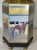 Metal Vintage Chinoiserie Reverse Painted Hexagonal Tang Horse Table Lamp With Bespoke Navy Blue Shade For Sale - Image 7 of 12