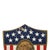 American Vintage Americana Wooden Shield Frame & 1904 Philadelphia Press Geo Washington For Sale - Image 3 of 12
