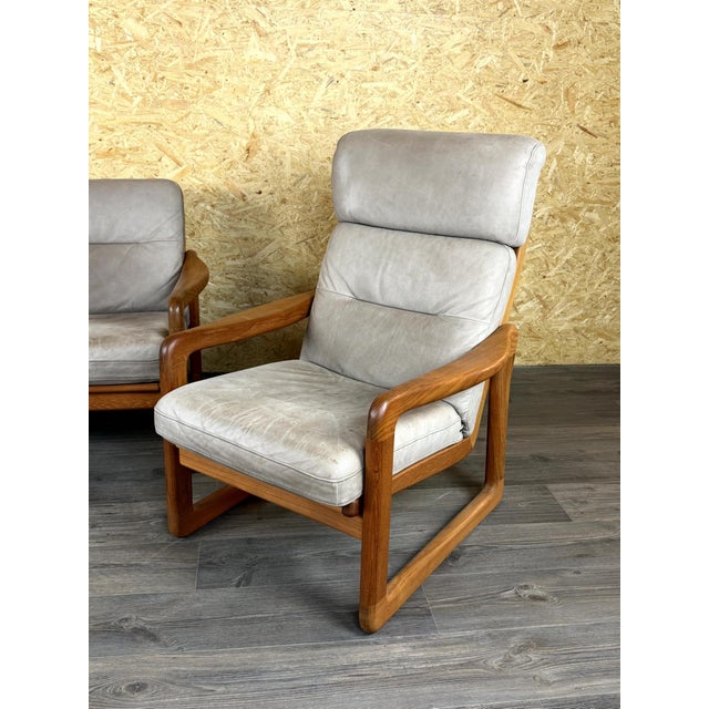 1960s Vintage Teak Three-Seater Sofa and Easy Chairs from Möbelfabrik Holstebro, 1960s, Set of 3 For Sale - Image 5 of 18