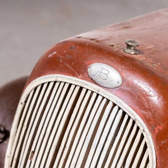 Vintage Italian Hand Built Pedal Car, 1940s For Sale - Image 12 of 18