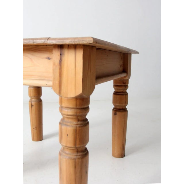 Wood Antique Wooden Side Table For Sale - Image 7 of 9
