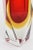 Red Vintage Murano Alessandro Mandruzzato Faceted Red, Yellow Sommerso Glass Vase For Sale - Image 8 of 12