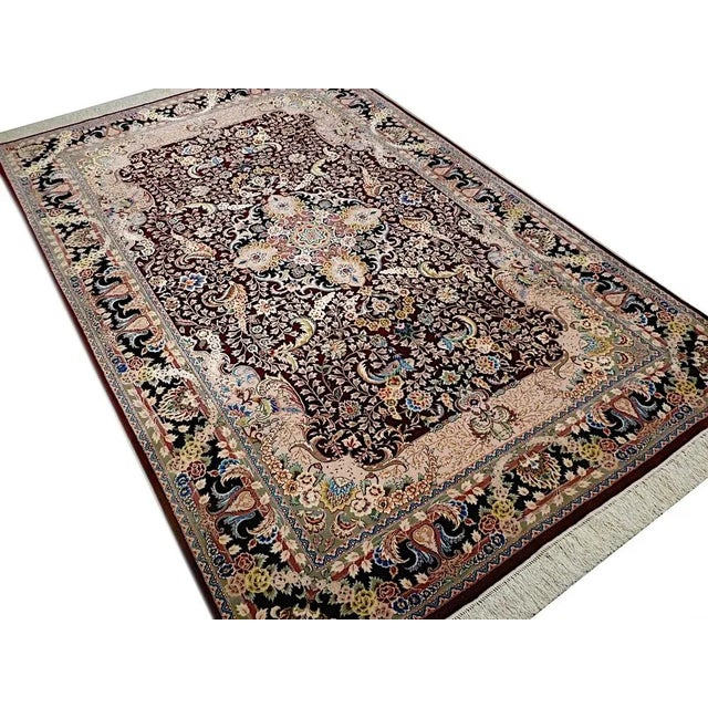 Vintage Chinese Rug in Silk, 1990s For Sale - Image 6 of 13