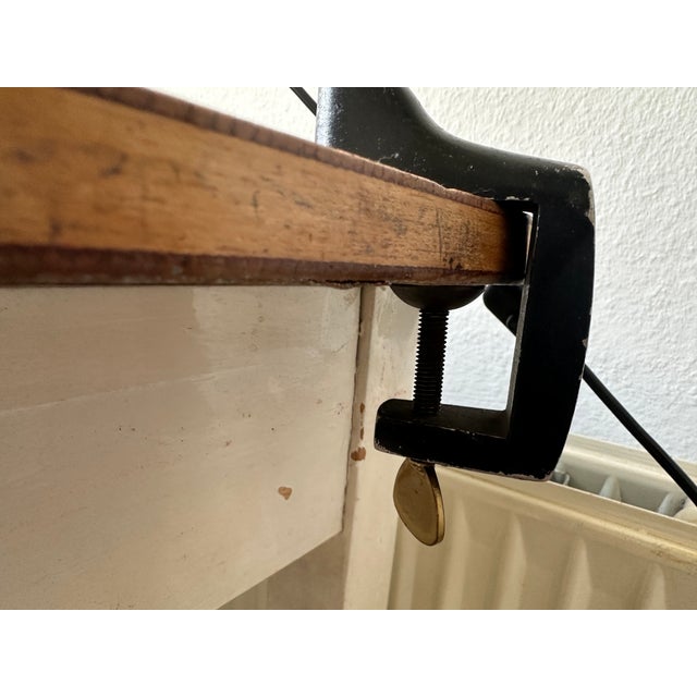 Mid-Century Italian Brass Clamp Desk Lamp attributed to Vittoriano Vigano For Sale - Image 9 of 18