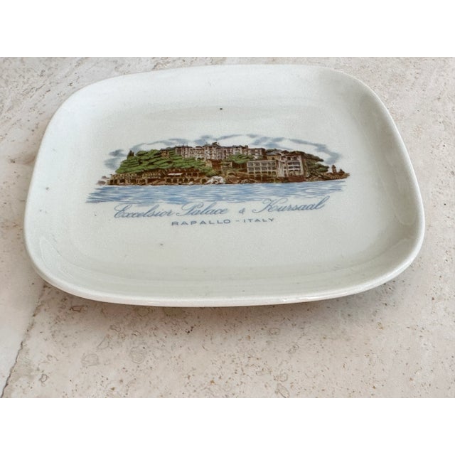 Vintage Hotel Excelsior Palace and Kursaal Rapallo Italy Dish For Sale - Image 4 of 9