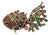 Bochic "Orient" Ruby, Emerald & Sapphire Brooch or Pendent Set In 18K Gold & Silver For Sale