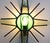Danish Metal and Glass Sunburst Wall Lamp, 1960s For Sale - Image 6 of 11