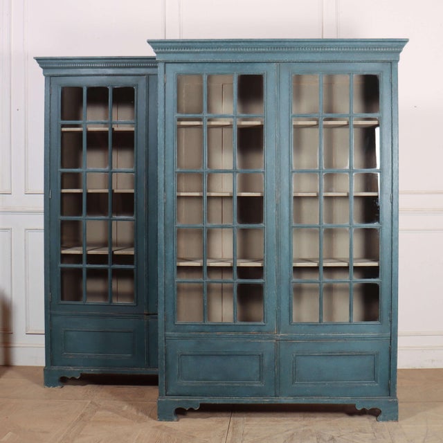 Painted Library Bookcases, Set of 2 For Sale - Image 15 of 15
