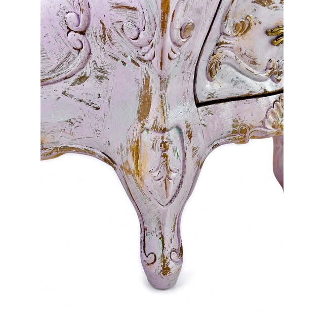 2000 - 2009 Original Hand Refinished Bombay Chest / Nightstand — French Provincial Style — Maison Martine For Sale - Image 5 of 10