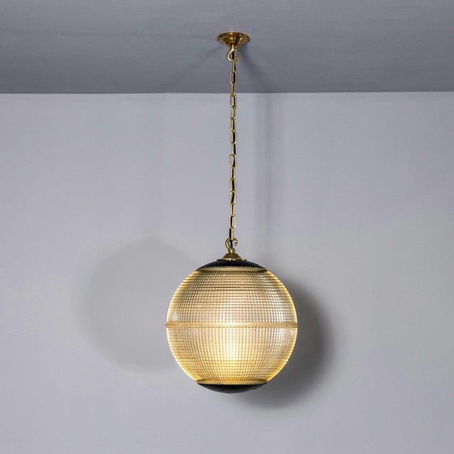 1960s Parisian Glass Globe Lamps from Holophane, 1960s For Sale - Image 5 of 18