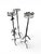 15th Century & Earlier Spanish Gothic Wrought Iron Candlesticks, Late 15th Century, Set of 4 For Sale - Image 5 of 15
