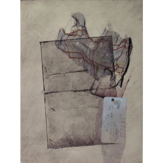 This artwork titled "Diagrams" 1982 is a color monotype with collage on Chine colle paper by noted American artist Inez...