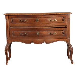 Antique Rococo Chest of Drawers in Oak, 1800 For Sale