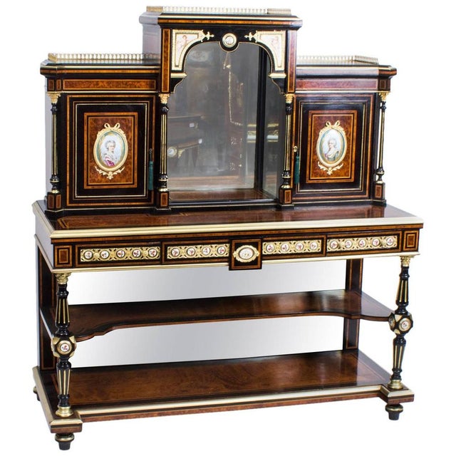 19th Century Victorian Amboyna Inlaid Bonheur Du Jour Desk For Sale - Image 10 of 10
