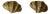 Hollywood Regency French Gilt Metal Clam Shell Wall Sconces, 1970, Set of 2 For Sale