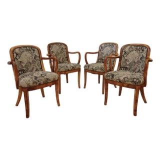 4 Art Deco Chairs From RMS Caronia Ocean Liner 1940's For Sale