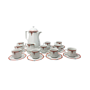 Art Deco Coffee and Tea Set, 1930s, Set of 12