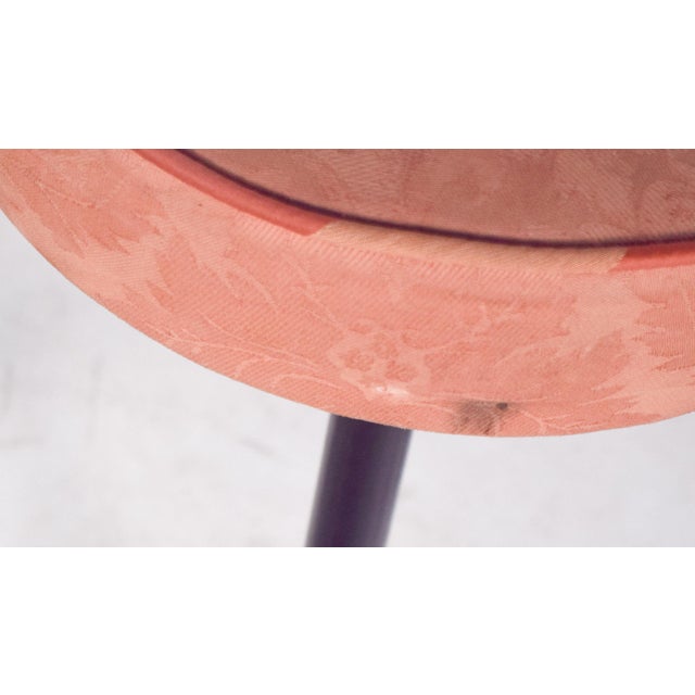 Beige Mid-Century Tall Iron Bar Stools, 1960s, Set of 3 For Sale - Image 8 of 9