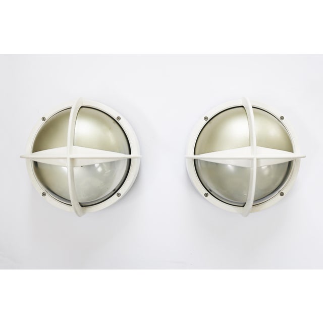 Metal Danish Pirate Outdoor Lights by Eva and Nils Koppel for Nordisk Solar, 1990s, Set of 2 For Sale - Image 7 of 7