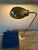 1970s vintage MCM brass clam shell floor lamp.
