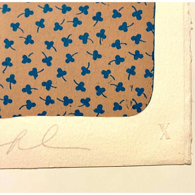 Mid 20th Century Barbara Kohl-Spiro, Mixed Media Collage Feminist Lithograph Folk Art Quilt Pattern & Decoration Art For Sale - Image 5 of 9