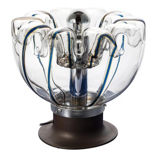 Space Age Table Lamp in Hand-Blown Murano Glass from Targetti Sankey, Italy, 1970s For Sale