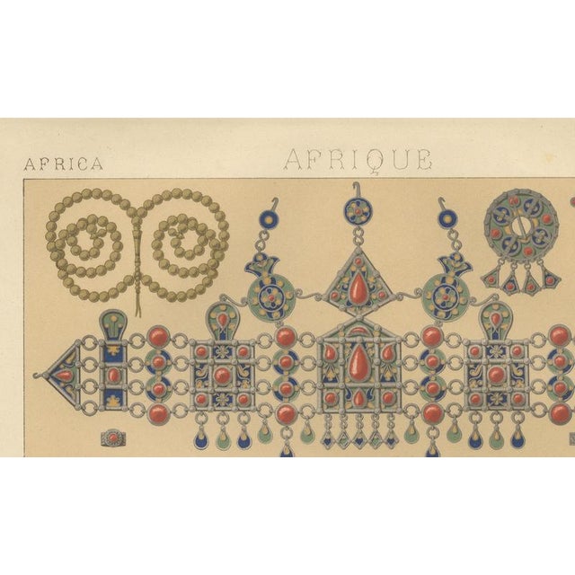 Racinet, Afrique: Kabyle Jewelry from Algeria, 1888, Lithograph For Sale - Image 9 of 10