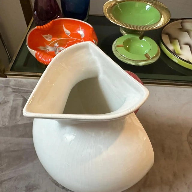 A Memphis Milano Post-Modern Ceramic Vase by Marco Zanini for Bitossi For Sale - Image 6 of 11