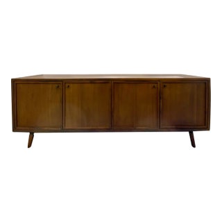 Danish Modern Style Acadia and Pine Wood Sideboard For Sale