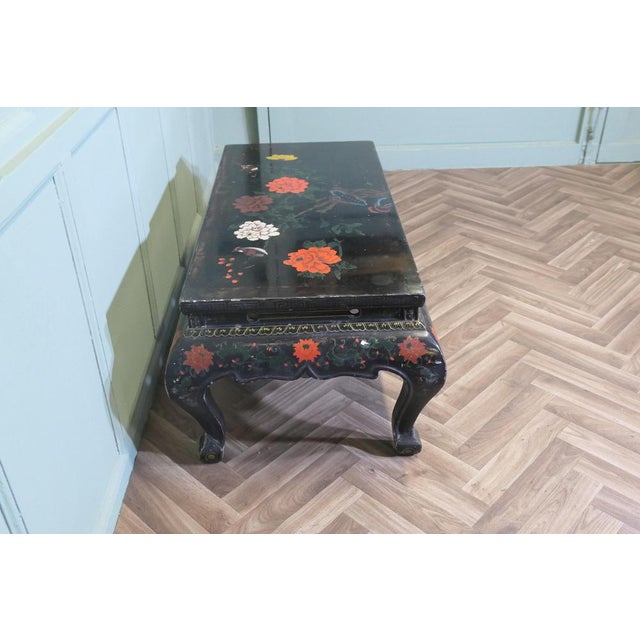 Painted and Lacquered Chinoiserie Coffee Table, 1930s For Sale - Image 6 of 8