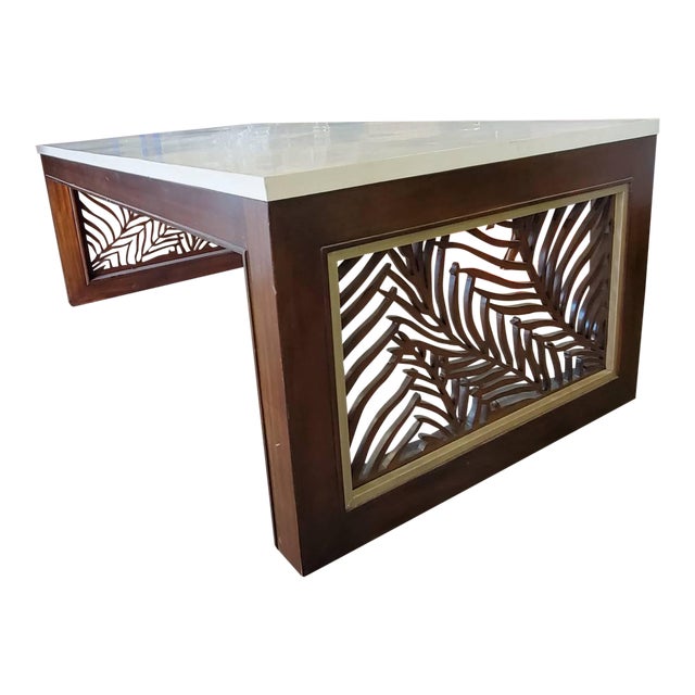 Thomasville Furniture Ernest Hemingway La Palma Stone Top Cocktail Table Chairish