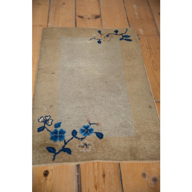 Beige Antique Peking Rug Mat - 1'7" X 2'5" For Sale - Image 8 of 9