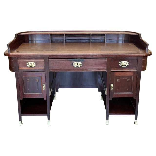 Mid 20th Century Art Deco Desk Table with Two faces and Two levels For Sale - Image 15 of 18