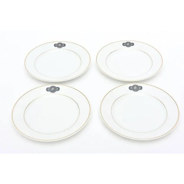 Mid-Century Modern Vintage Fornasetti Rosenthal Porcelain Medusa Dessert and Salad Plates- Set of 4 For Sale - Image 3 of 9