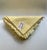 1980s Homespun Buttercup & White Fringed Cotton Napkins- Set of 6 For Sale - Image 4 of 18