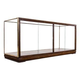 English Haberdashery Display Cabinet with Brass Frame, 1940s For Sale