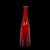 Glass Mid-Century Modern Smoked Ruby Red Blown Murano Glass Bottle, Italy, 1970s For Sale - Image 7 of 18
