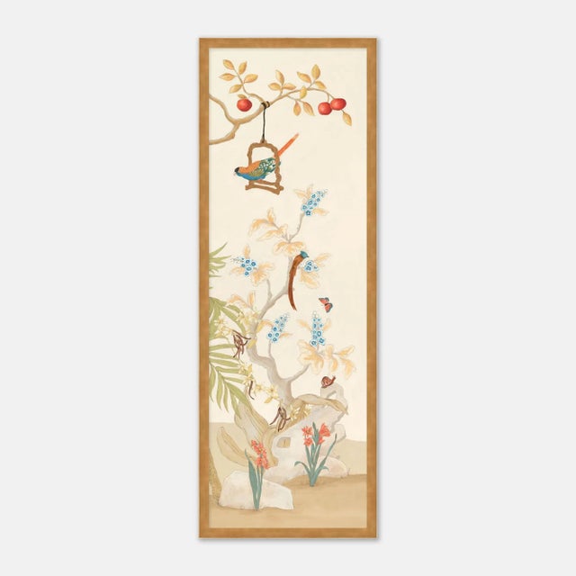 A Jungle Gathering by Allison Cosmos, Set of 3, in Gold Framed Paper, Large Art Print For Sale In Austin - Image 6 of 9