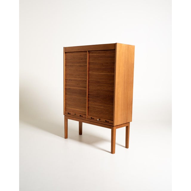 Swedish Oak Filing Cabinet, Early 1900s For Sale - Image 4 of 9